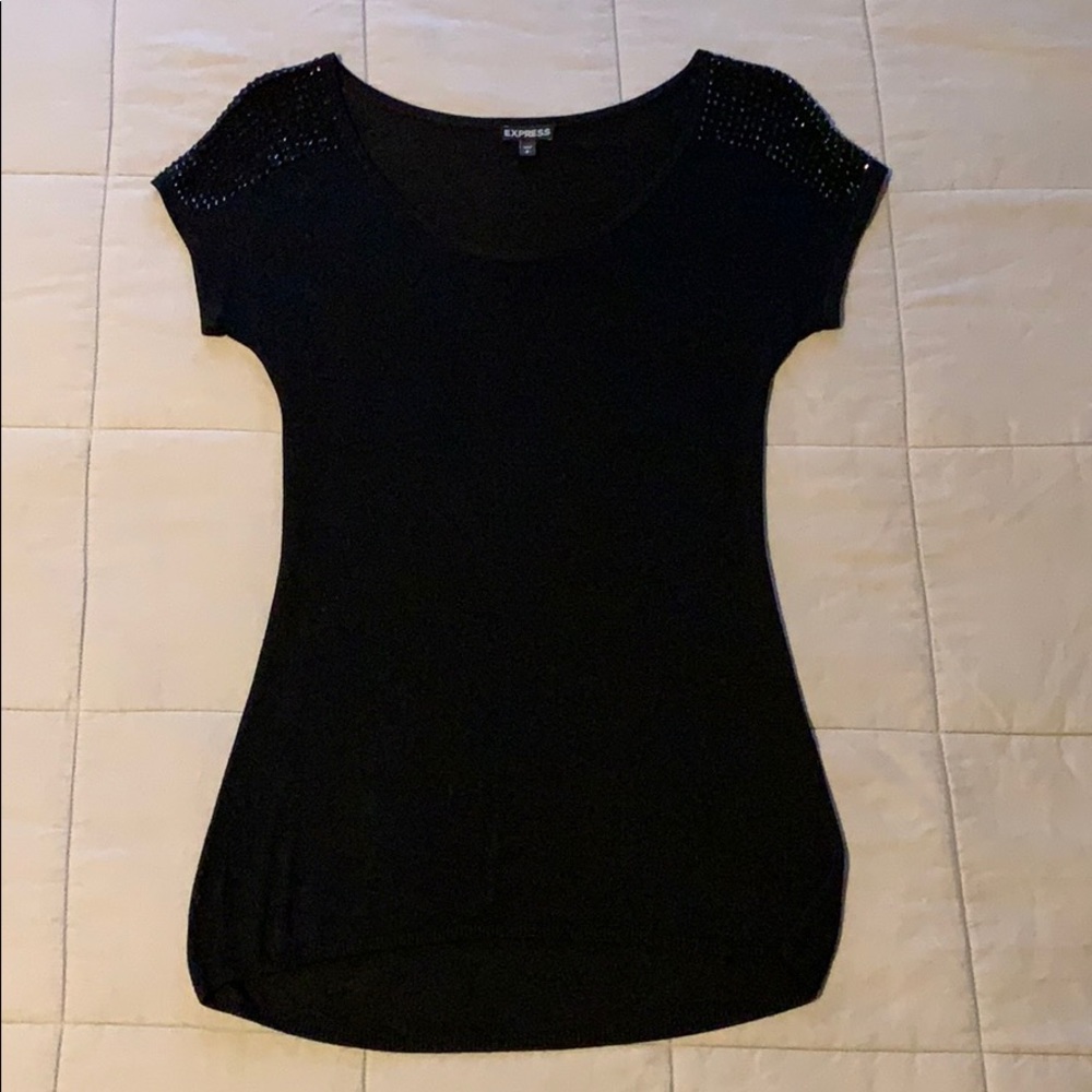 Black Knit Top